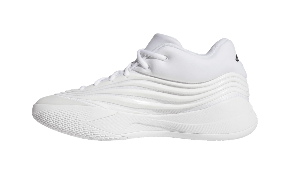 Overkicks - Adidas Dame 10 Triple White (KJ4397) - detalle talon