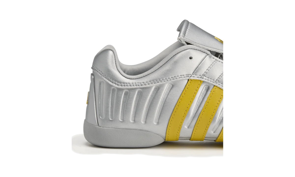 Overkicks - Adidas Elite Mei Miaou Silver Metallic Hazy Yellow (Womens) (HP7196) - detalle lateral interior