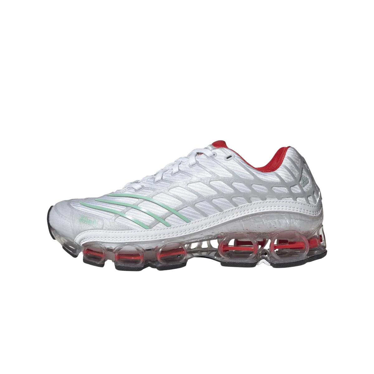 Overkicks - Adidas F50 Megaride Coca-Cola White Ice Green (KH6896) - vista lateral