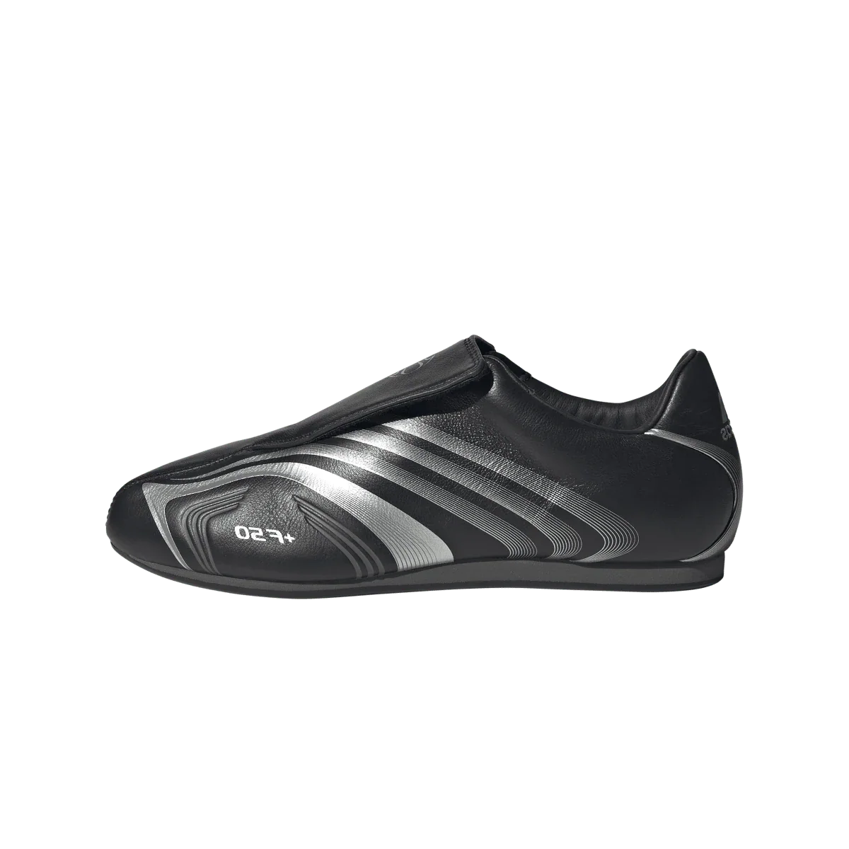 Overkicks - Adidas F50 Taekwondo Black Silver Metallic (Womens) (JR6403) - vista lateral