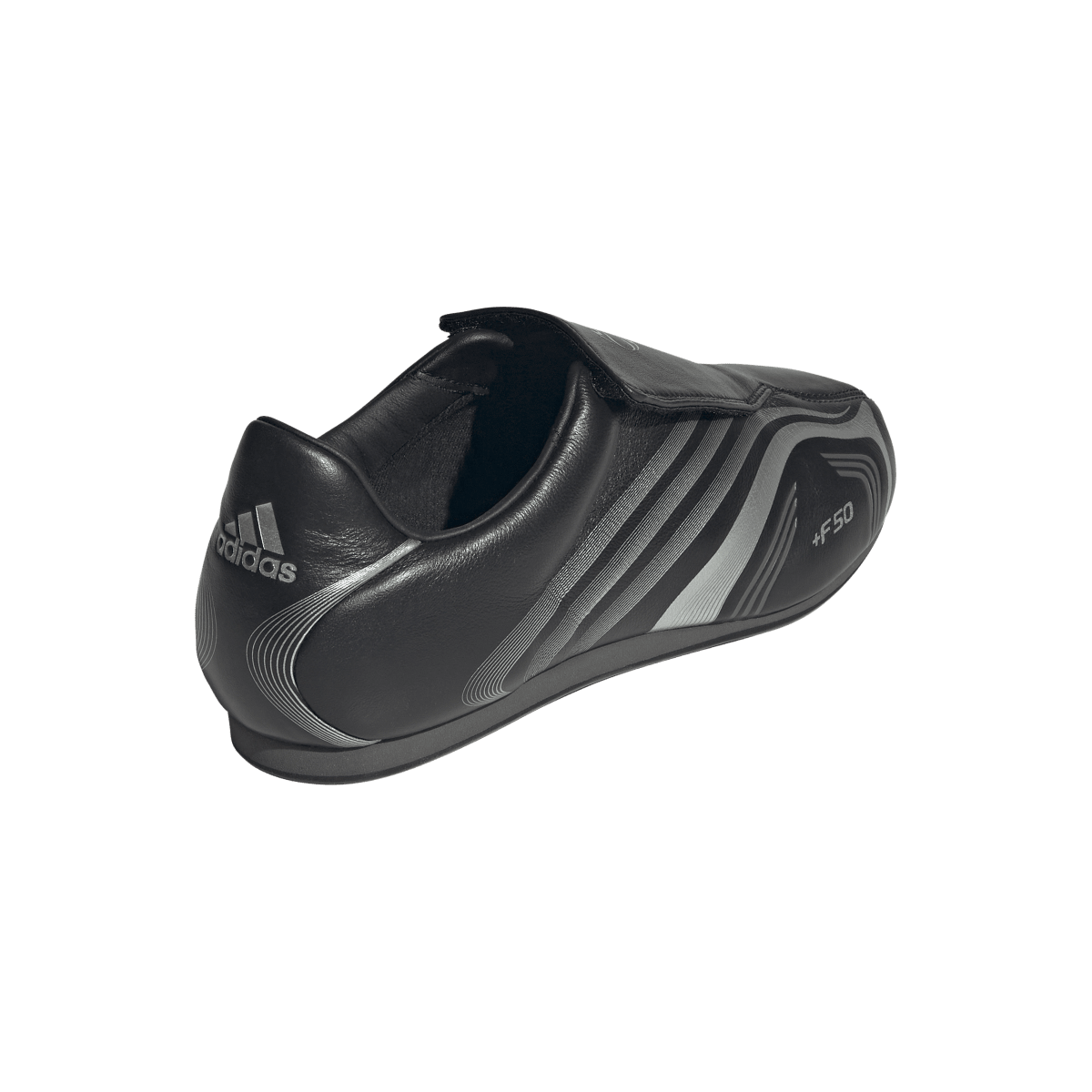 Overkicks - Adidas F50 Taekwondo Black Silver Metallic (Womens) (JR6403) - vista superior