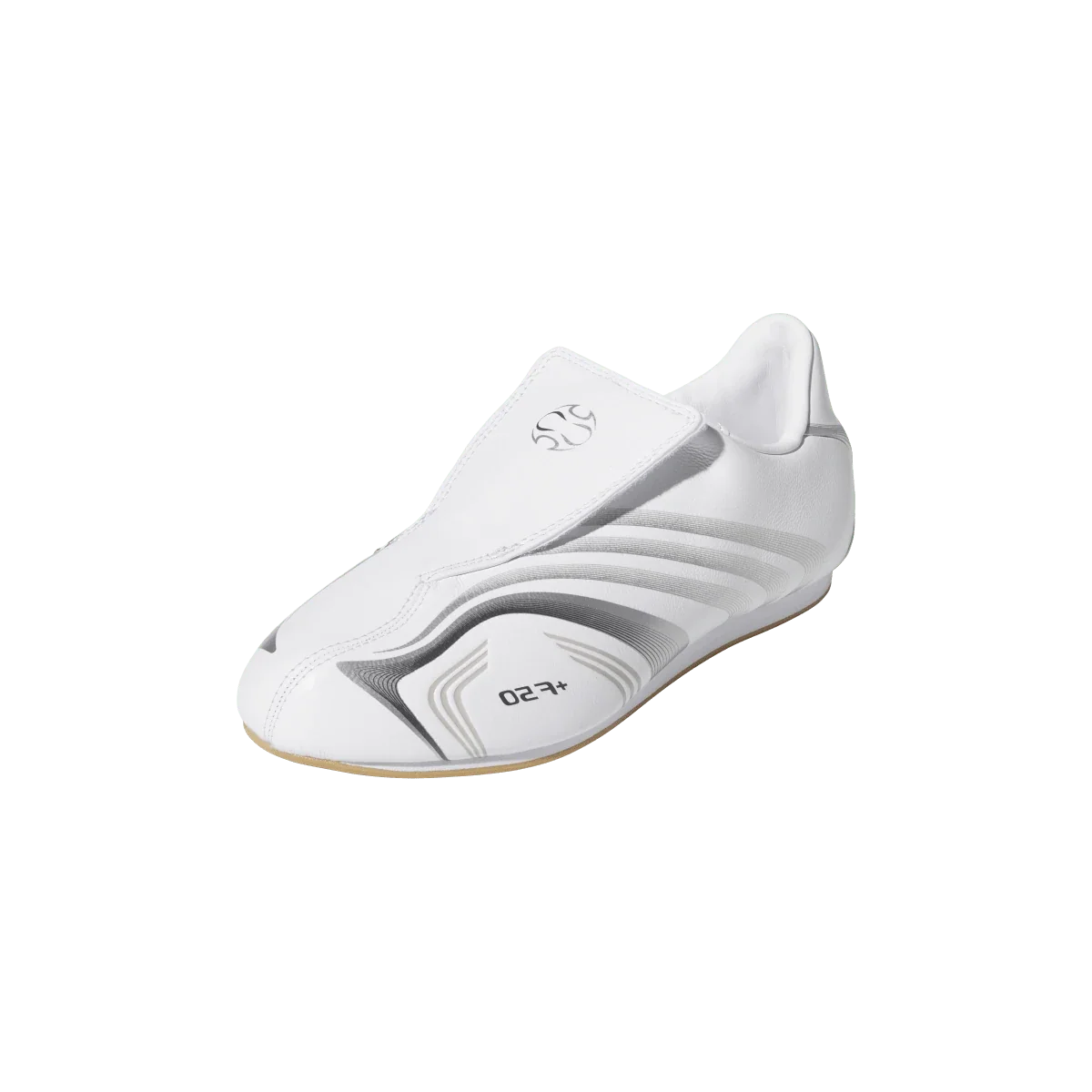 Overkicks - Adidas F50 Taekwondo White Silver Metallic (Womens) (JR6404) - vista trasera