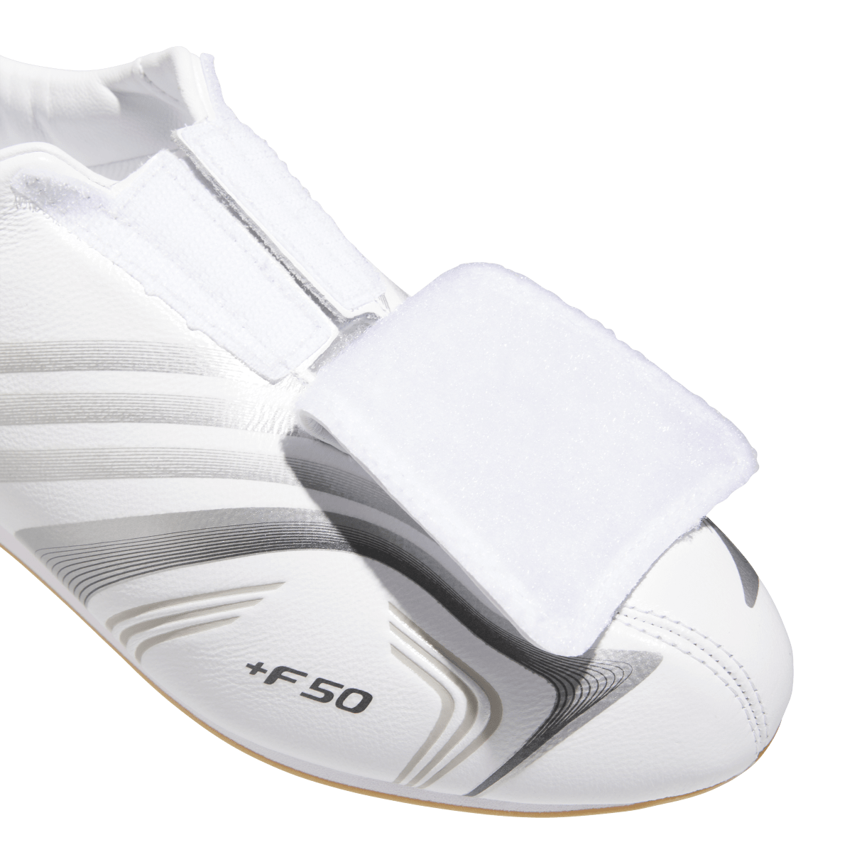 Overkicks - Adidas F50 Taekwondo White Silver Metallic (Womens) (JR6404) - detalle
