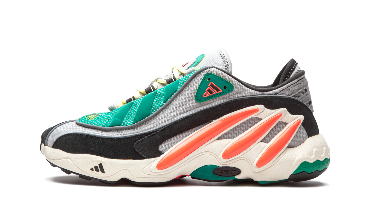Overkicks - Adidas FYW 98 Grey Two Signal Coral (EG5195) - vista lateral