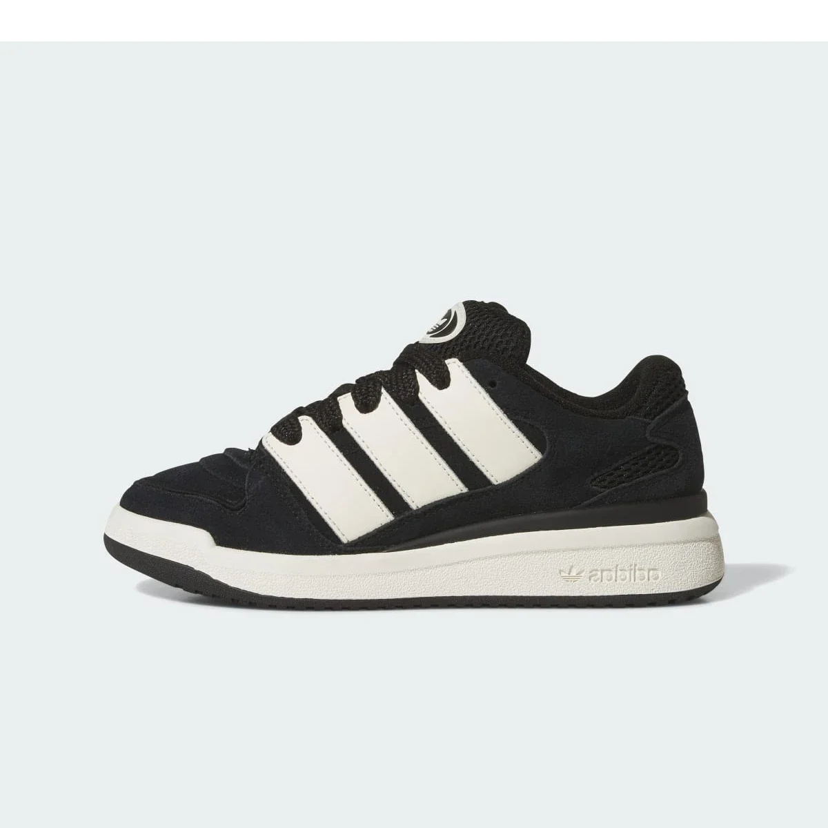 Overkicks - Adidas Forum 2000 Core Black Off White (GS) (JQ8514) - vista lateral