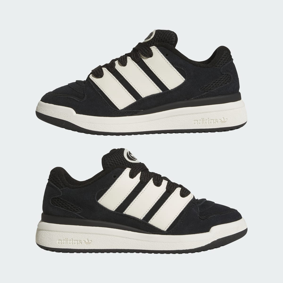 Overkicks - Adidas Forum 2000 Core Black Off White (GS) (JQ8514) - imagen 8