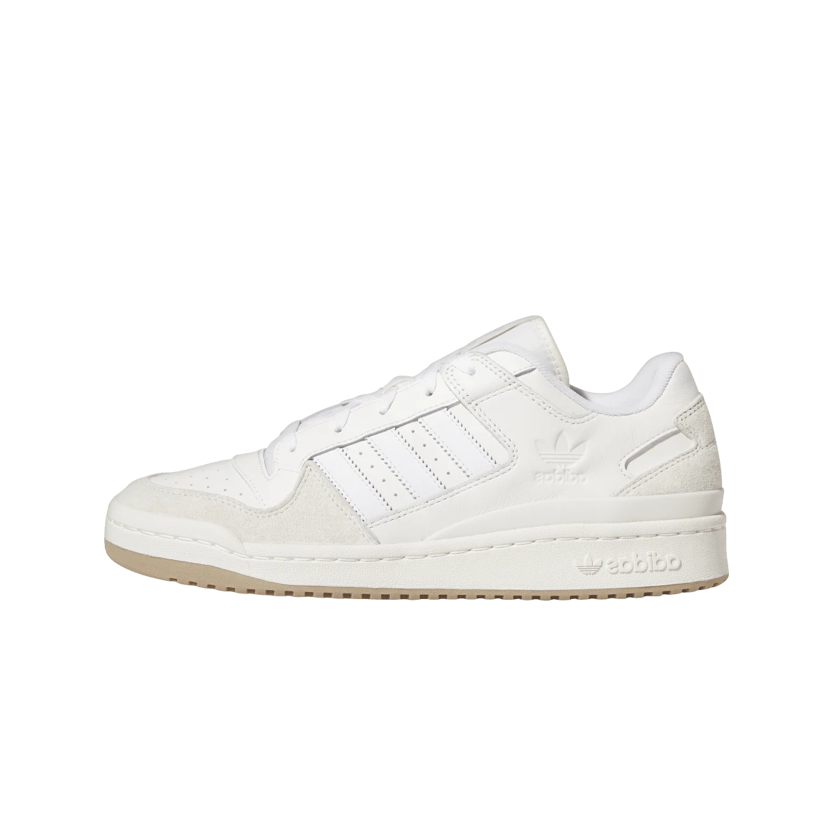 Overkicks - Adidas Forum Low CL Chalk White (ID6858) - vista lateral