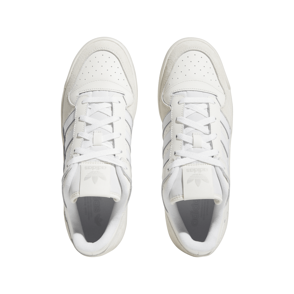 Overkicks - Adidas Forum Low CL Chalk White (ID6858) - par completo