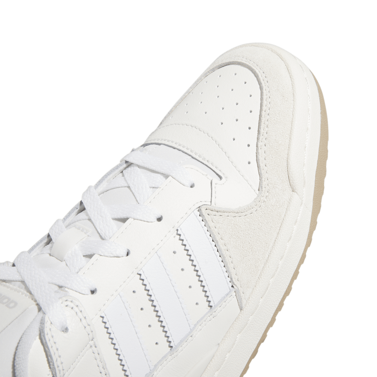 Overkicks - Adidas Forum Low CL Chalk White (ID6858) - detalle lateral interior