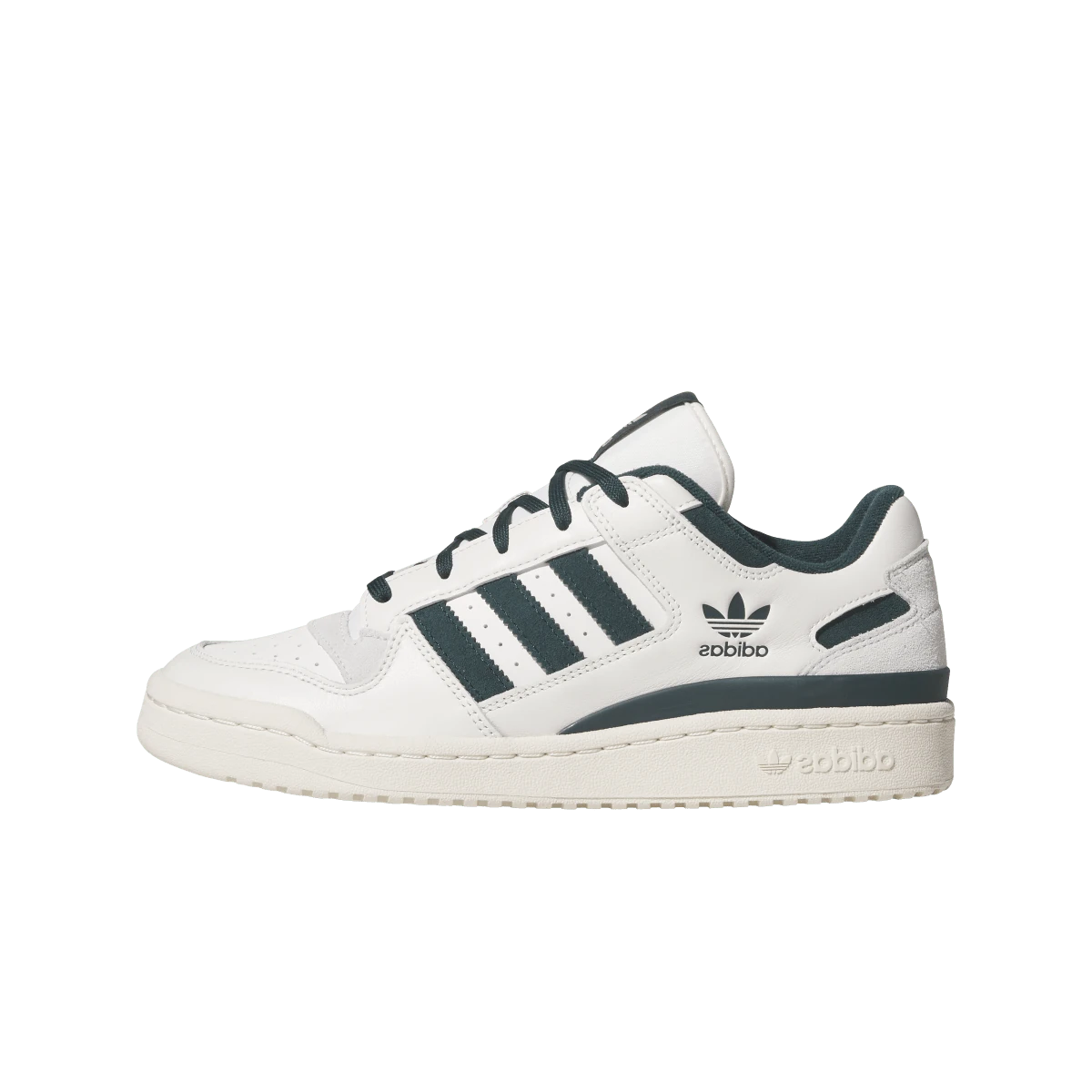 Overkicks - Adidas Forum Low CL Cloud White Aurora Ivy Wonder White (JQ0207) - vista lateral
