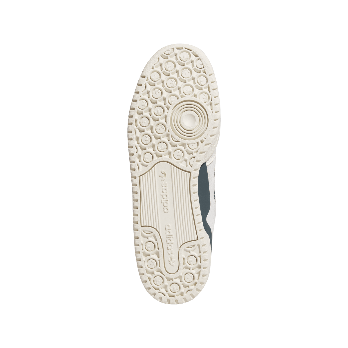 Overkicks - Adidas Forum Low CL Cloud White Aurora Ivy Wonder White (JQ0207) - detalle suela