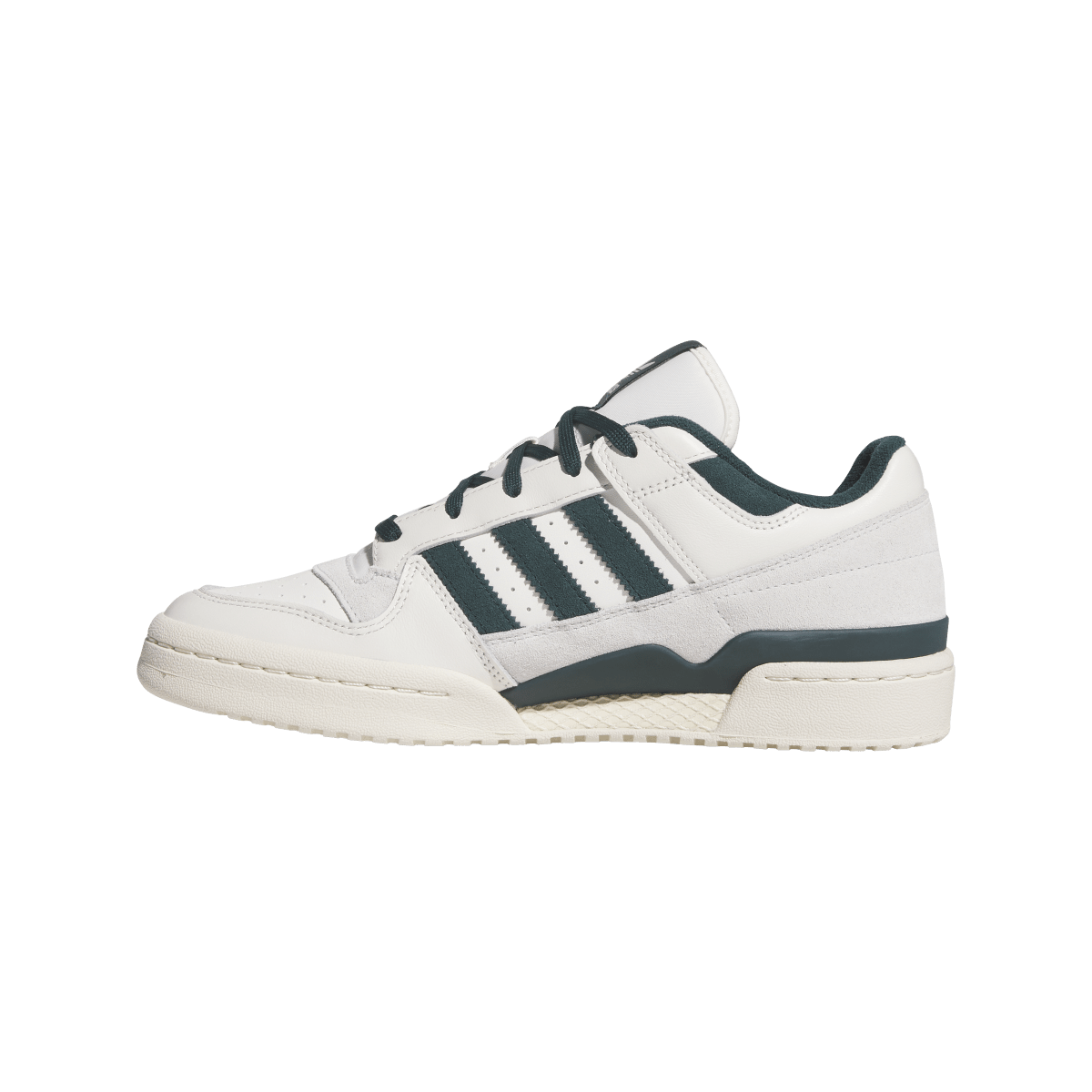 Overkicks - Adidas Forum Low CL Cloud White Aurora Ivy Wonder White (JQ0207) - detalle talón