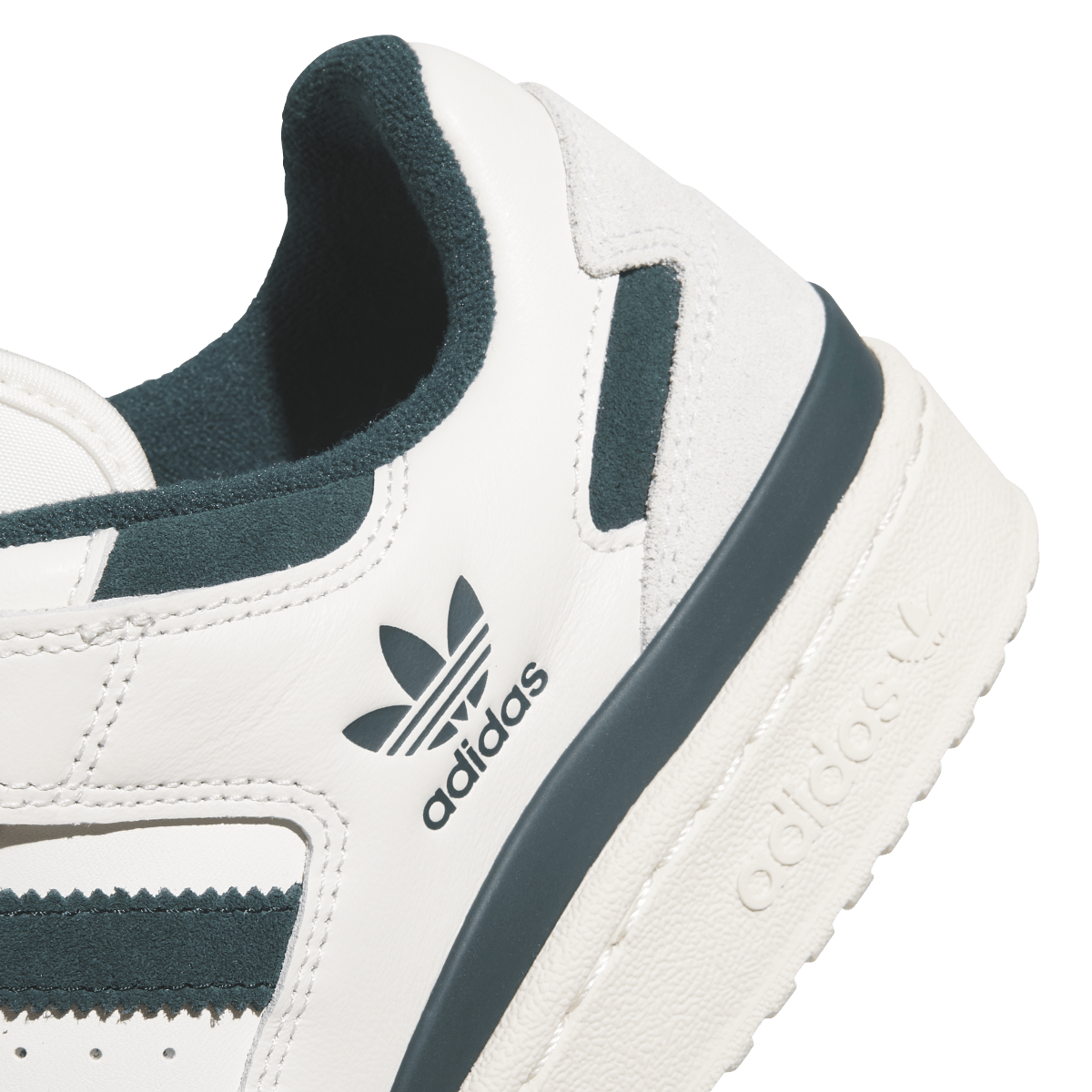 Overkicks - Adidas Forum Low CL Cloud White Aurora Ivy Wonder White (JQ0207) - detalle lateral interior