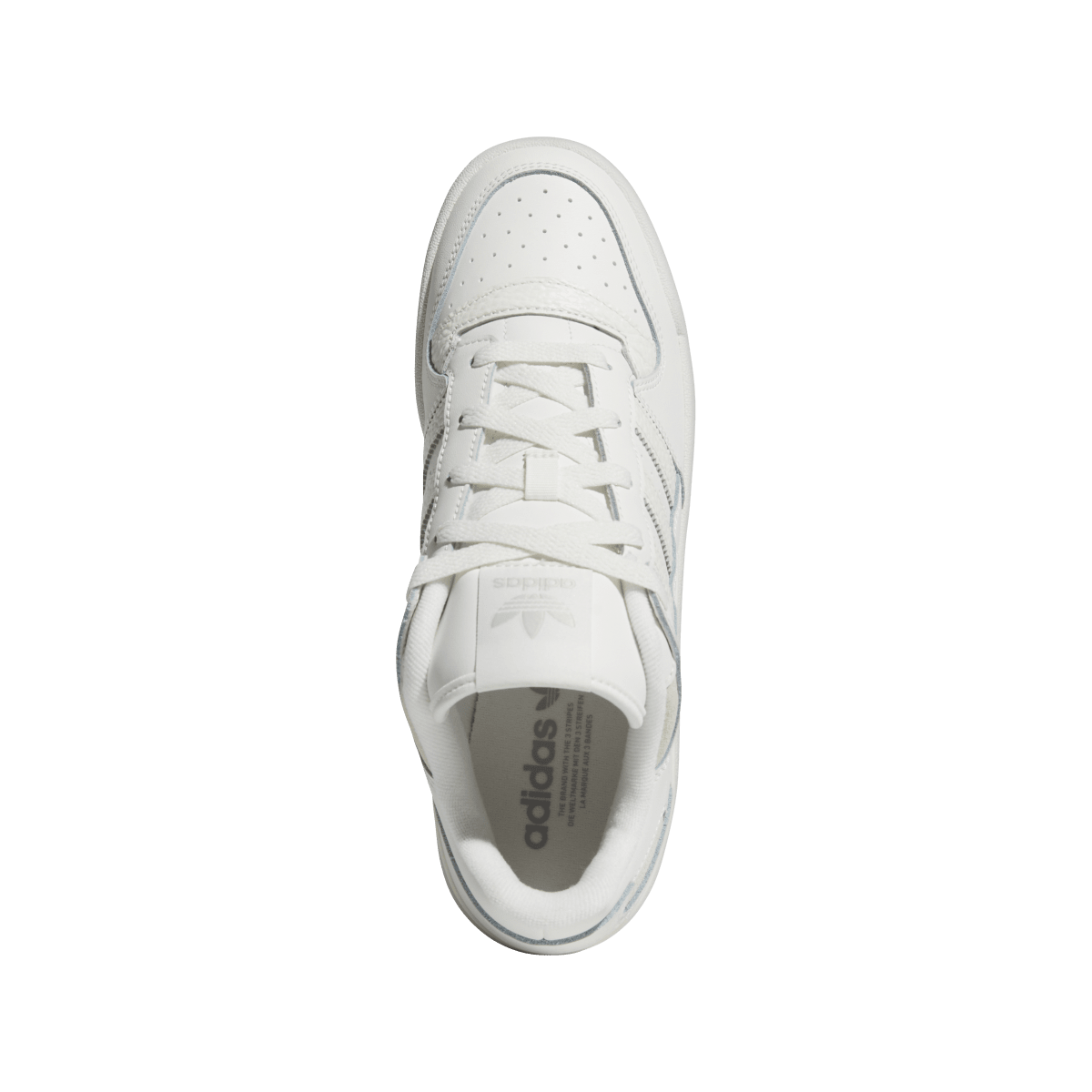 Overkicks - Adidas Forum Low CL Core White Cloud White Grey (IH7828) - par completo