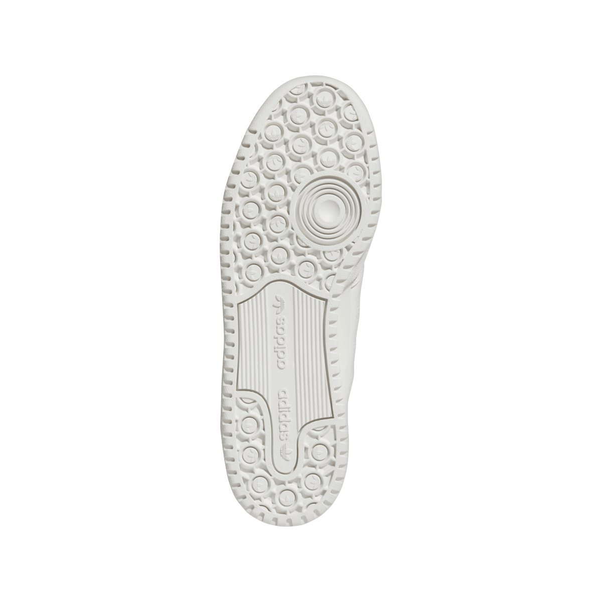 Overkicks - Adidas Forum Low CL Core White Cloud White Grey (IH7828) - detalle suela