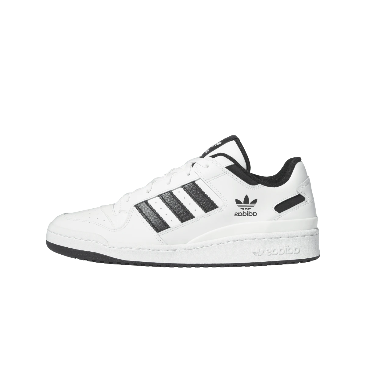 Overkicks - Adidas Forum Low CL Core White Core Black (IH7830) - vista lateral