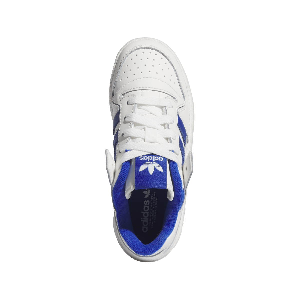 Overkicks - Adidas Forum Low CL Core White Royal Blue (PS) (IH7922) - imagen 3