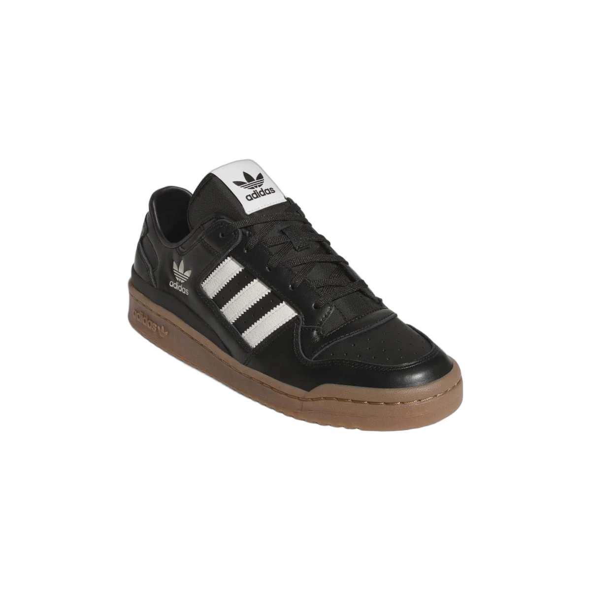 Overkicks - Adidas Forum Low Core Black White Gum (JQ0208) - detalle suela
