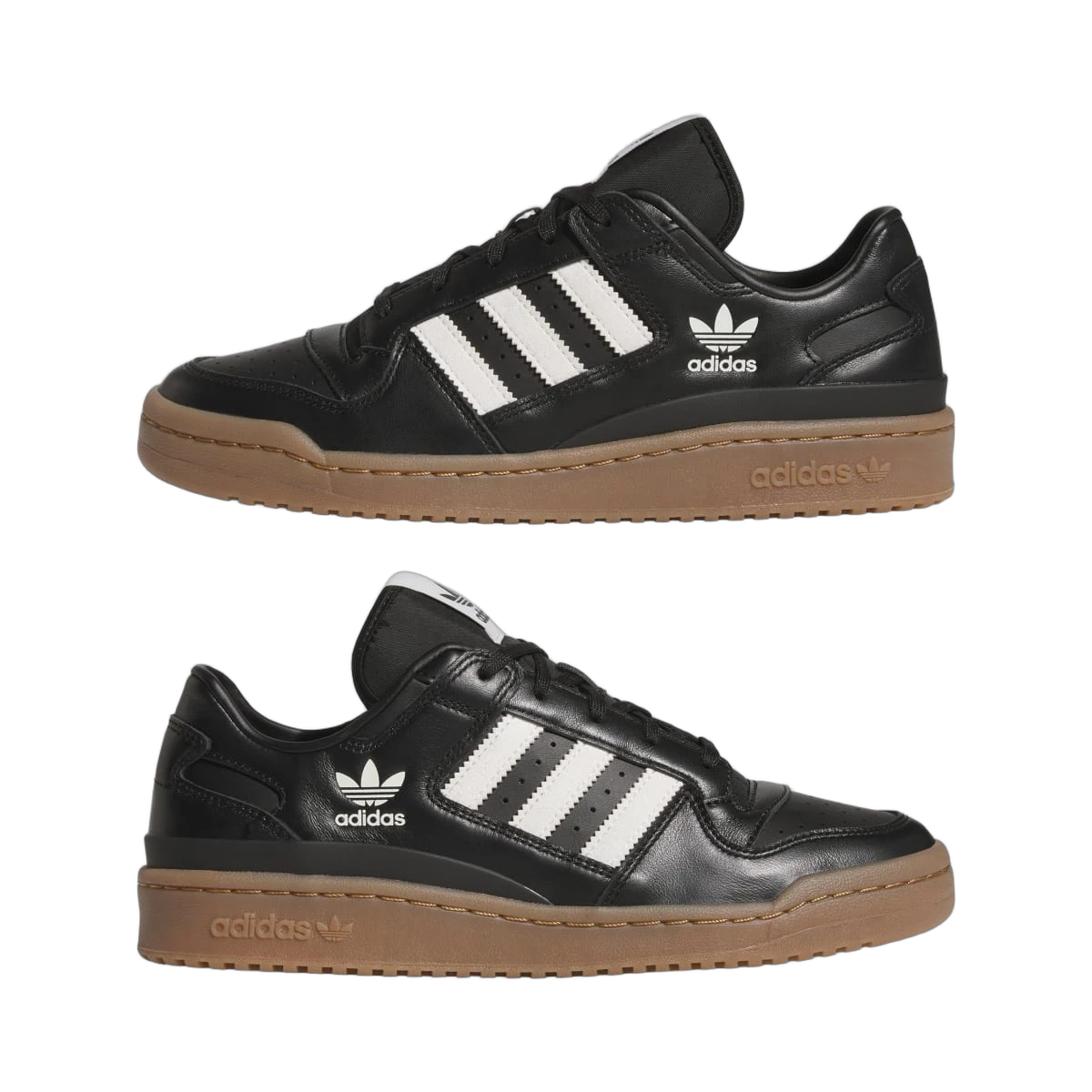 Overkicks - Adidas Forum Low Core Black White Gum (JQ0208) - detalle lateral interior