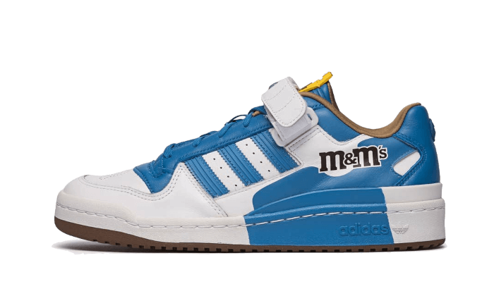 Overkicks - Adidas Forum Low M&Ms Craft Blue Footwear White EQT Yellow (GZ1936) - vista lateral