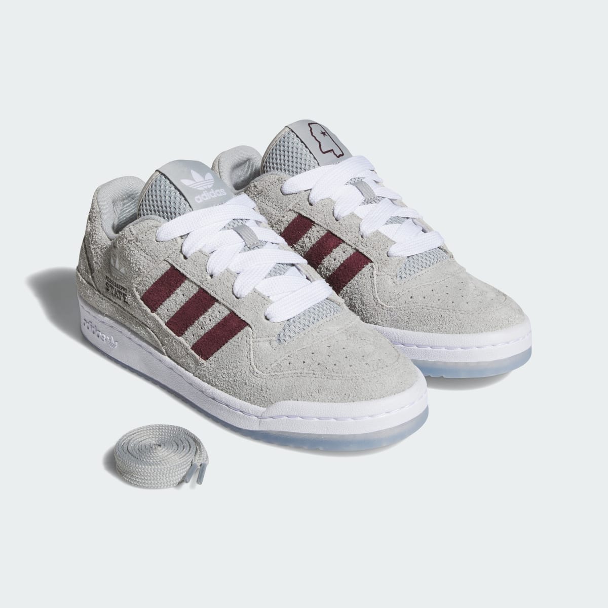 Overkicks - Adidas Forum Low Mississippi State Bulldogs (HQ7475) - detalle lateral interior
