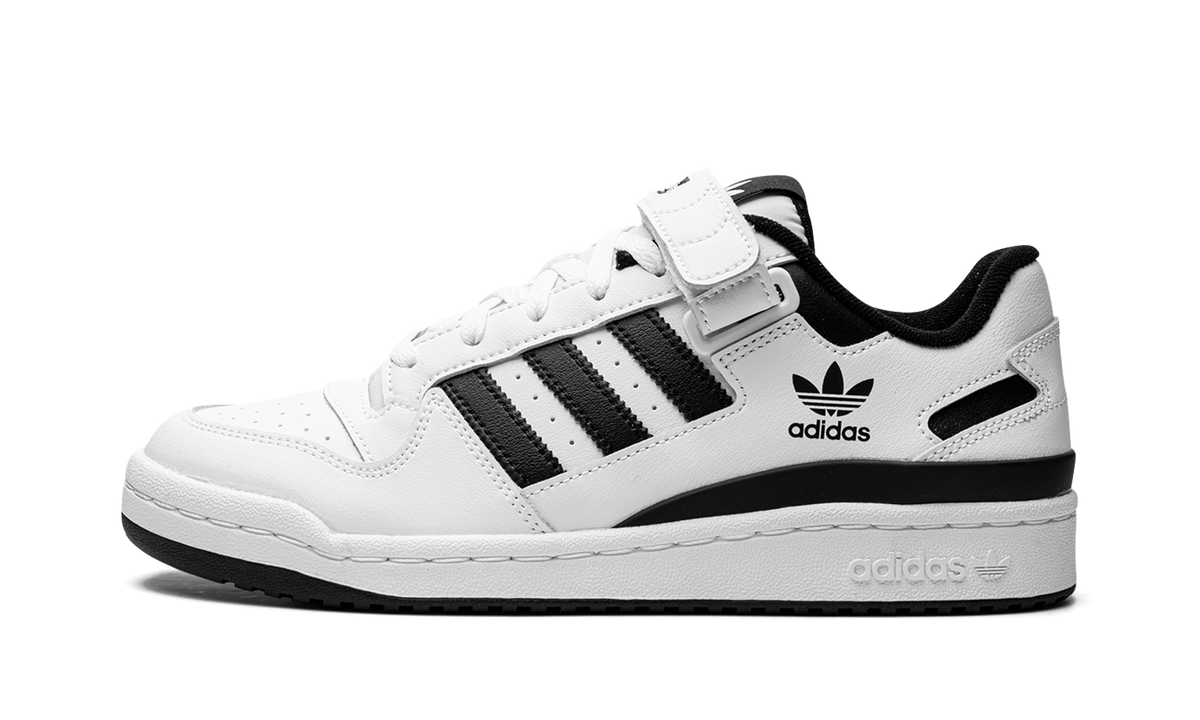 Overkicks - Adidas Forum Low White Black (FY7757) - vista lateral