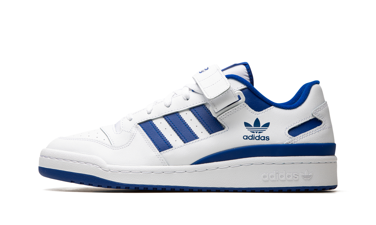 Overkicks - Adidas Forum Low White Royal Blue (FY7756) - vista lateral