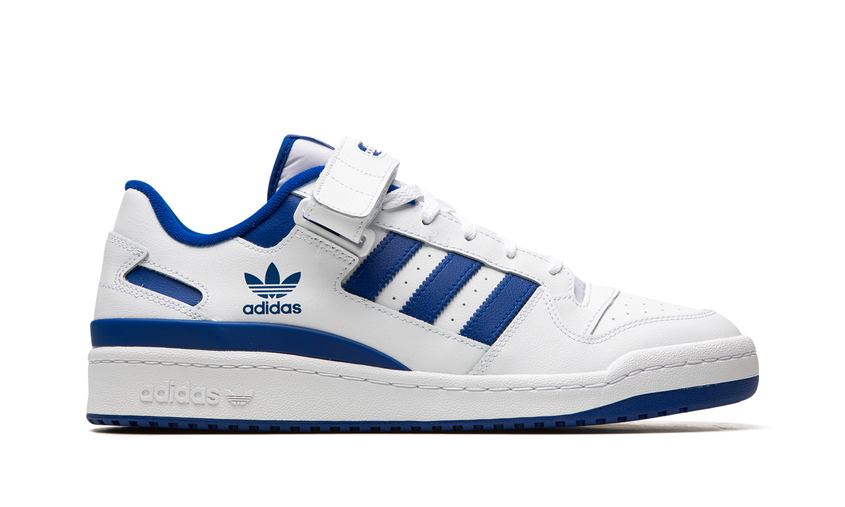 Overkicks - Adidas Forum Low White Royal Blue (FY7756) - detalle talón