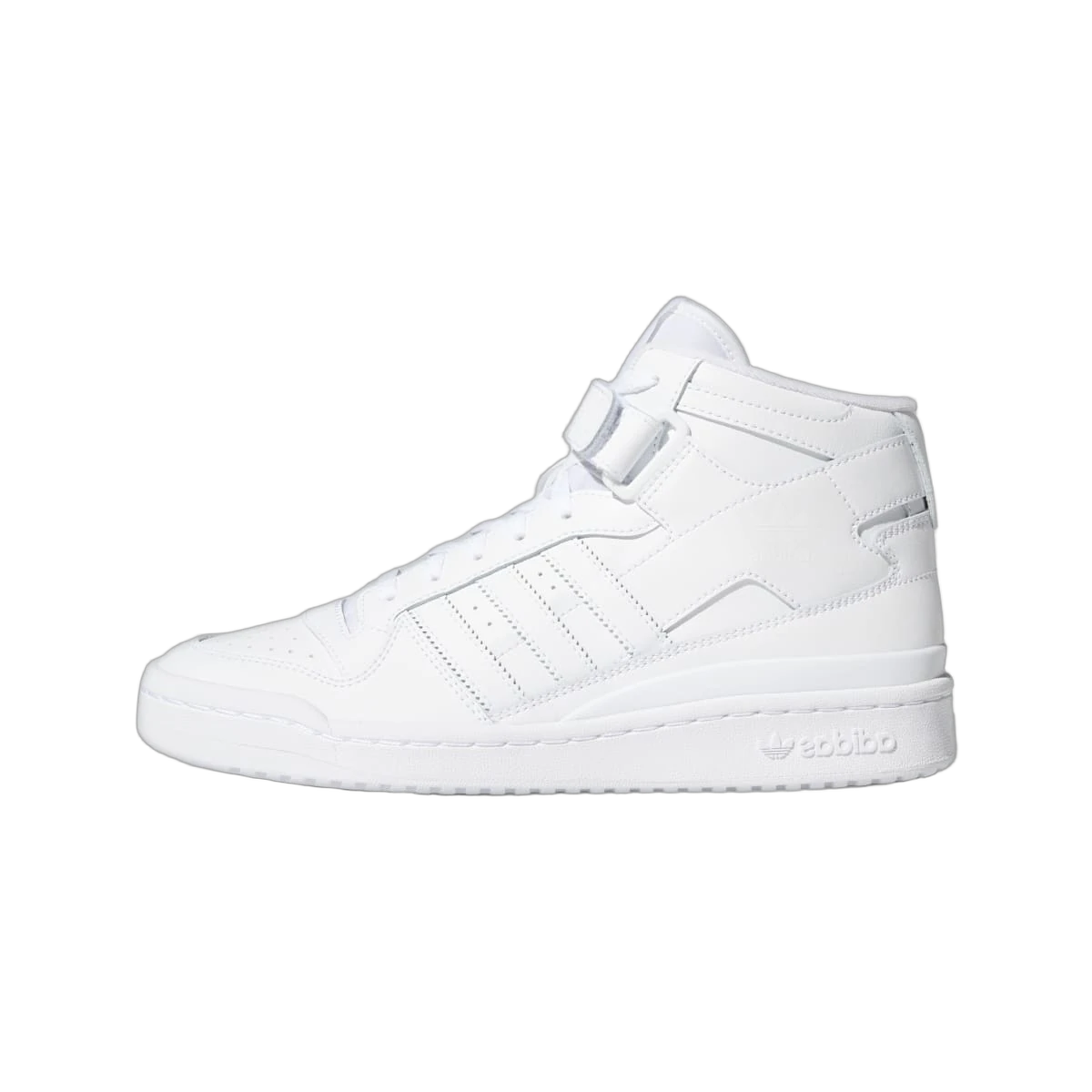 Overkicks - Adidas Forum Mid Triple White (FY4975) - vista lateral
