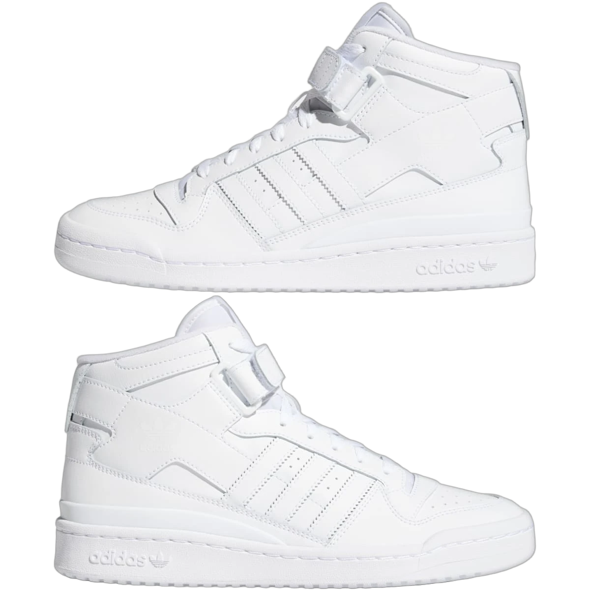 Overkicks - Adidas Forum Mid Triple White (FY4975) - detalle lateral interior