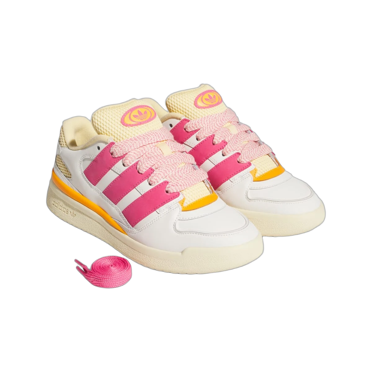 Overkicks - Adidas Forum2000 Off White Pink Fusion Orange Tint (JR3172) - vista trasera