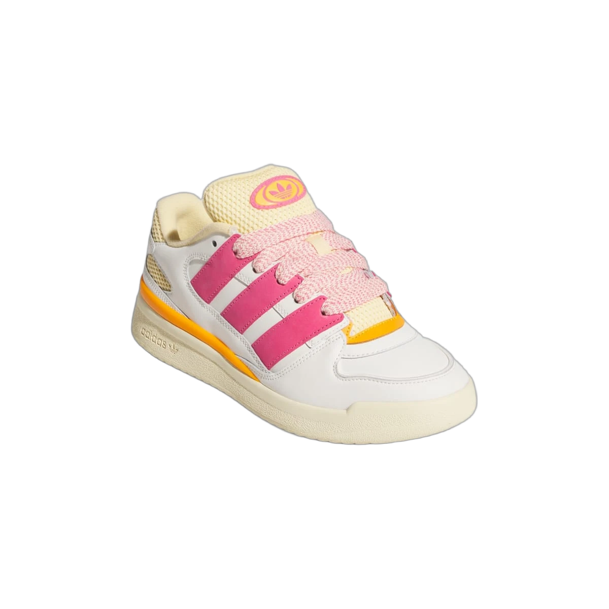 Overkicks - Adidas Forum2000 Off White Pink Fusion Orange Tint (JR3172) - detalle talón