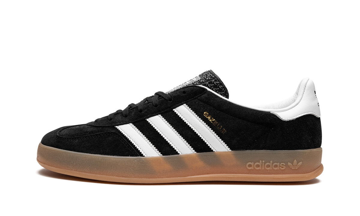 Overkicks - Adidas Gazelle Black White Gum (H06259) - vista lateral