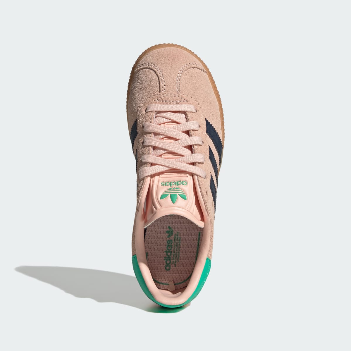 Overkicks - Adidas Gazelle Blush Pink Night Indigo Green (PS) (KI4031) - imagen 3