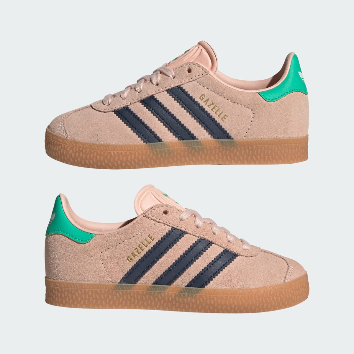 Overkicks - Adidas Gazelle Blush Pink Night Indigo Green (PS) (KI4031) - imagen 7