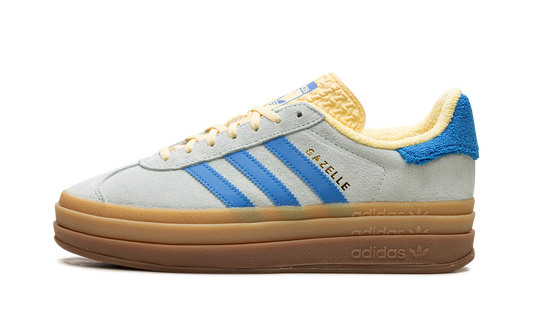 Overkicks - Adidas Gazelle Bold Almost Blue Yellow (IE0430) - vista lateral