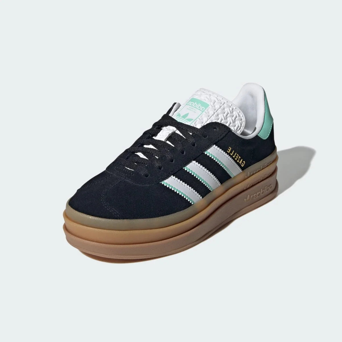 Overkicks - Adidas Gazelle Bold Black White Mint Gum (GS) (IH6456) - imagen 2