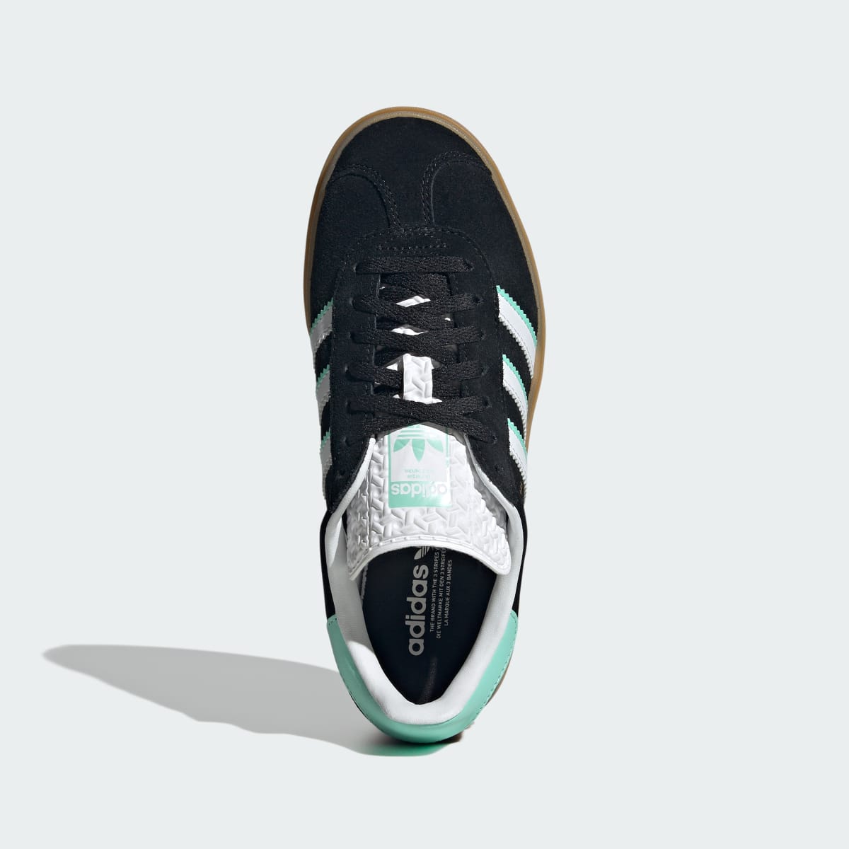 Overkicks - Adidas Gazelle Bold Black White Mint Gum (GS) (IH6456) - imagen 3