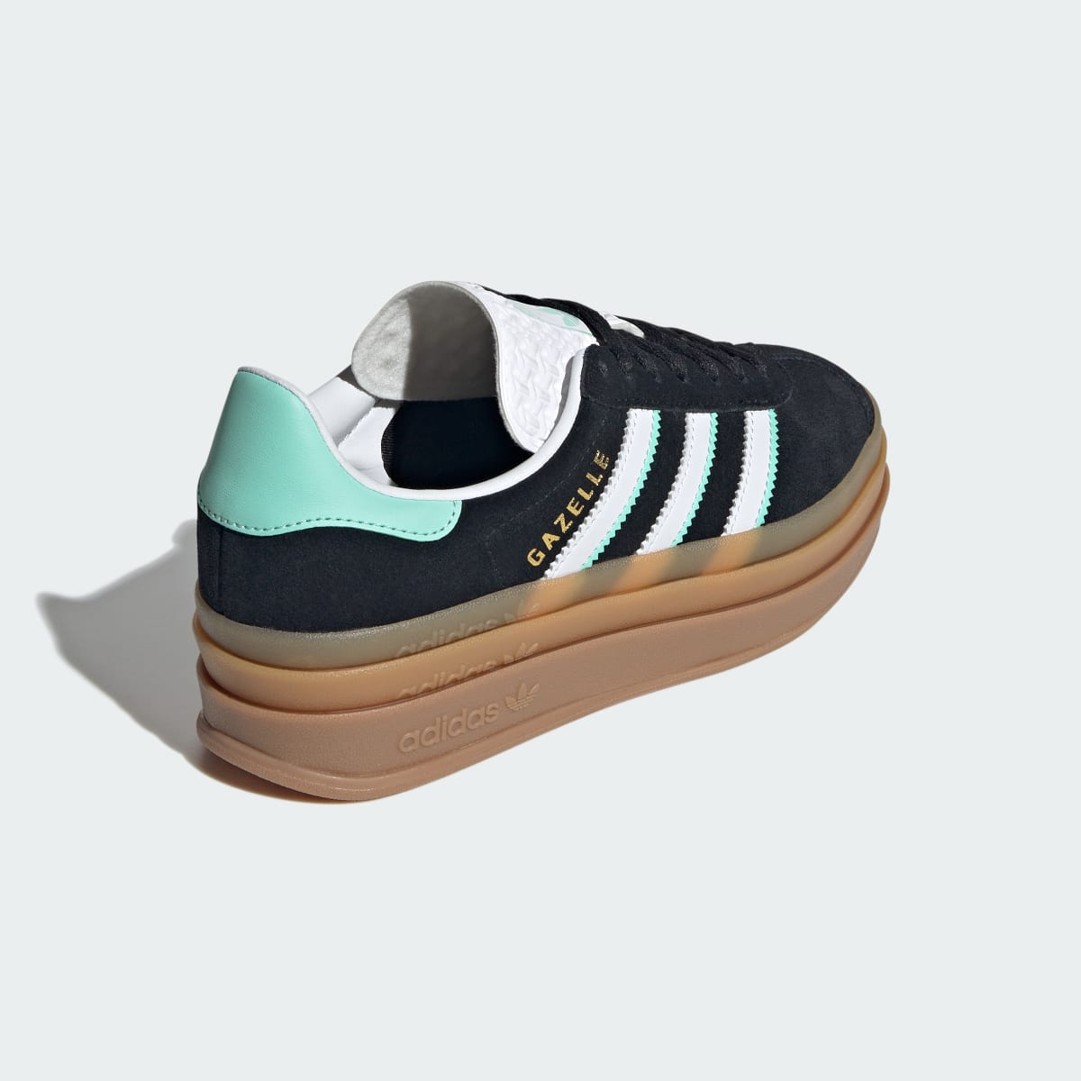 Overkicks - Adidas Gazelle Bold Black White Mint Gum (GS) (IH6456) - imagen 5