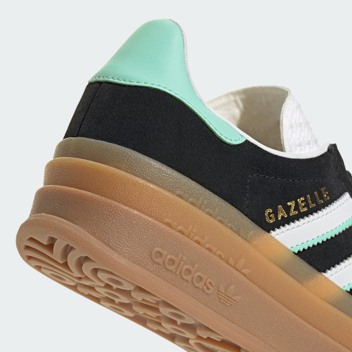 Overkicks - Adidas Gazelle Bold Black White Mint Gum (GS) (IH6456) - imagen 8