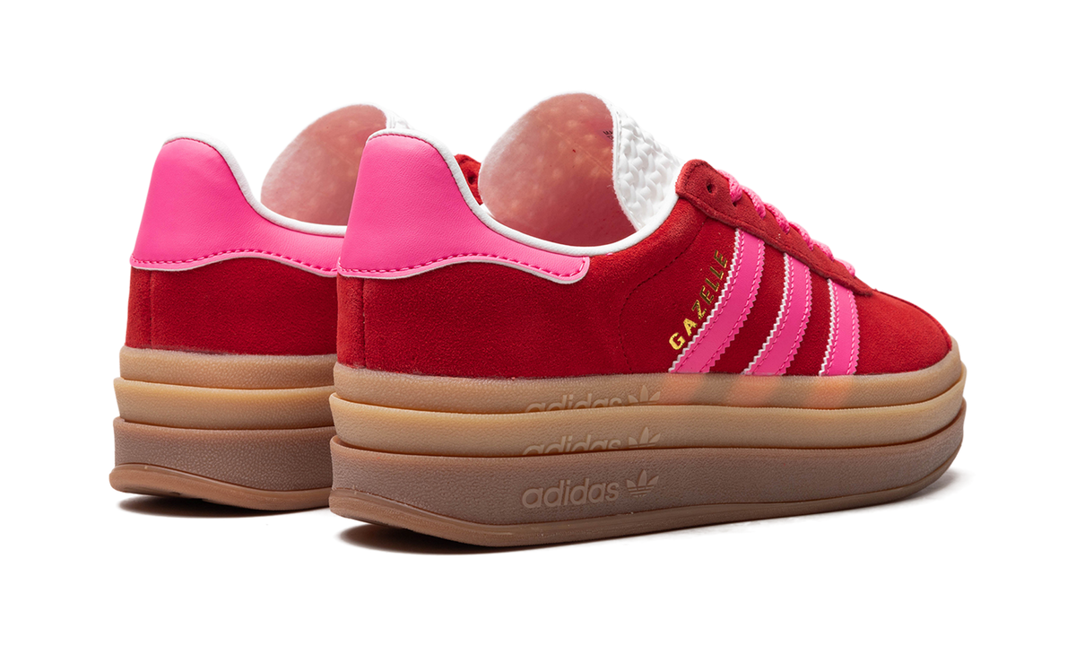 Overkicks - Adidas Gazelle Bold Collegiate Red Lucid Pink (IH7496) - par completo