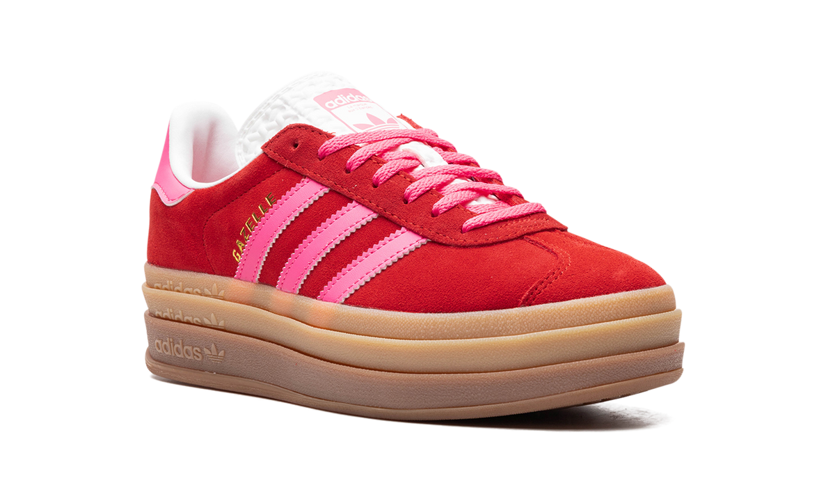 Overkicks - Adidas Gazelle Bold Collegiate Red Lucid Pink (IH7496) - detalle lateral interior