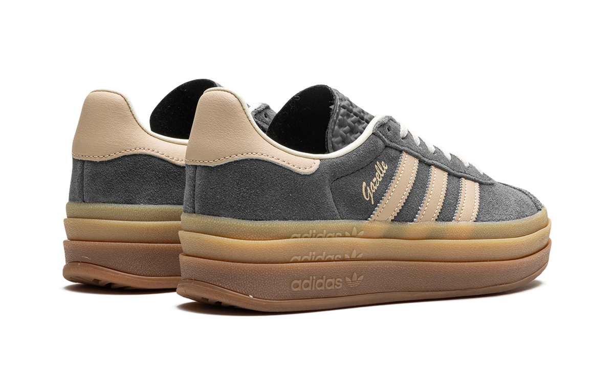 Overkicks - Adidas Gazelle Bold Grey Magic Beige Gum (IE0428) - par completo