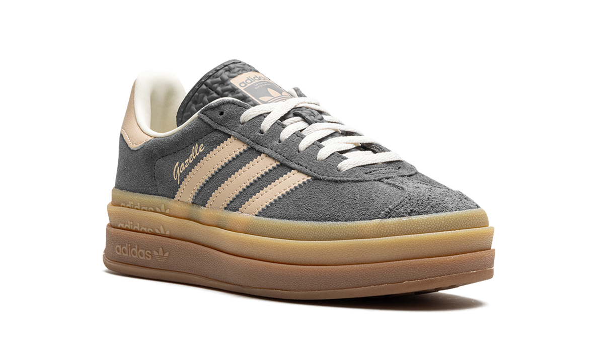 Overkicks - Adidas Gazelle Bold Grey Magic Beige Gum (IE0428) - detalle lateral interior