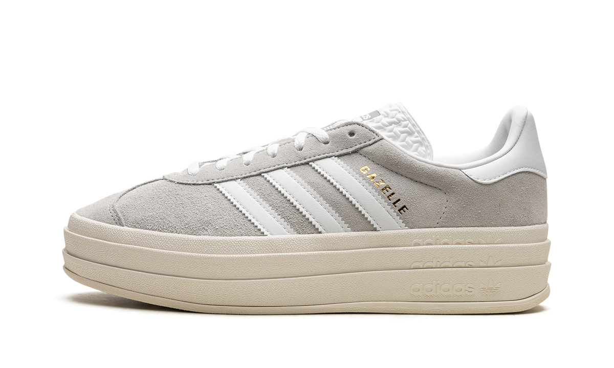 Overkicks - Adidas Gazelle Bold Grey White (HQ6893) - vista lateral