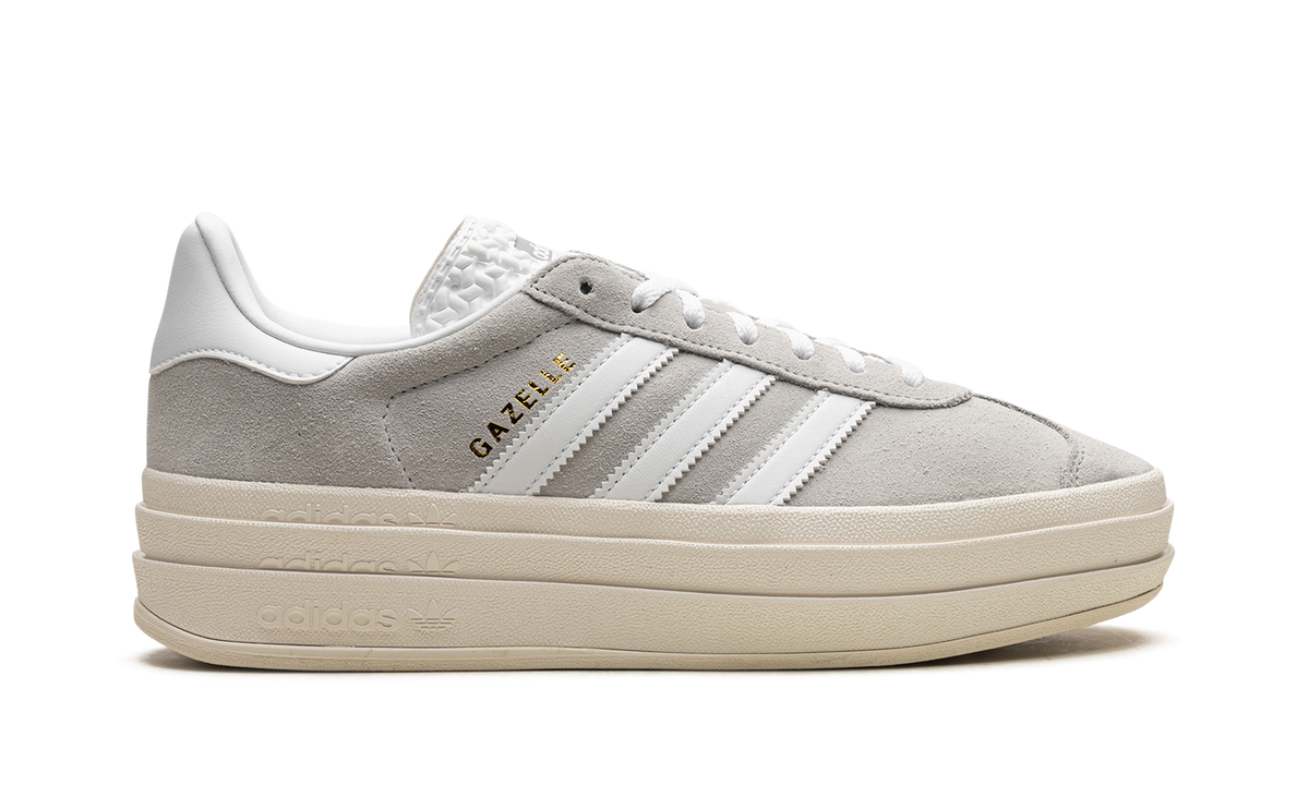 Overkicks - Adidas Gazelle Bold Grey White (HQ6893) - detalle talón
