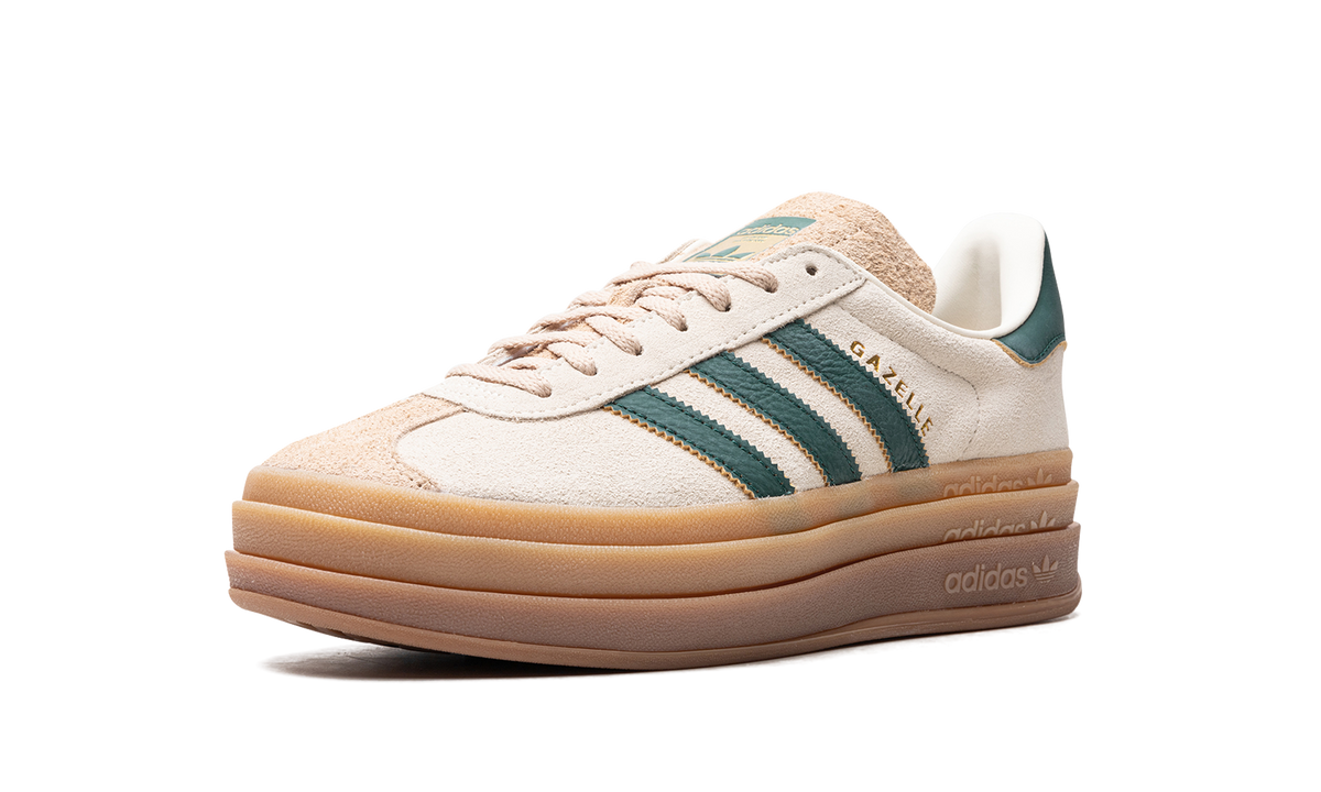 Overkicks - Adidas Gazelle Bold Magic Beige Collegiate Green (ID7056) - detalle suela