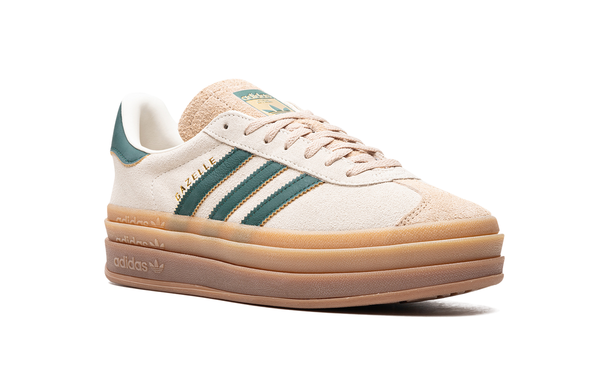 Overkicks - Adidas Gazelle Bold Magic Beige Collegiate Green (ID7056) - detalle lateral interior