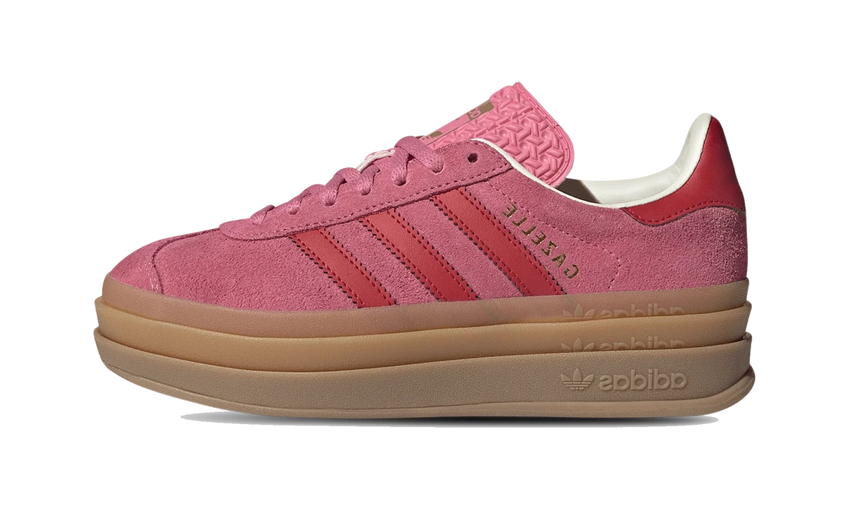 Overkicks - Adidas Gazelle Bold Rose Tone Better Scarlet (GS) (JQ7407) - vista lateral