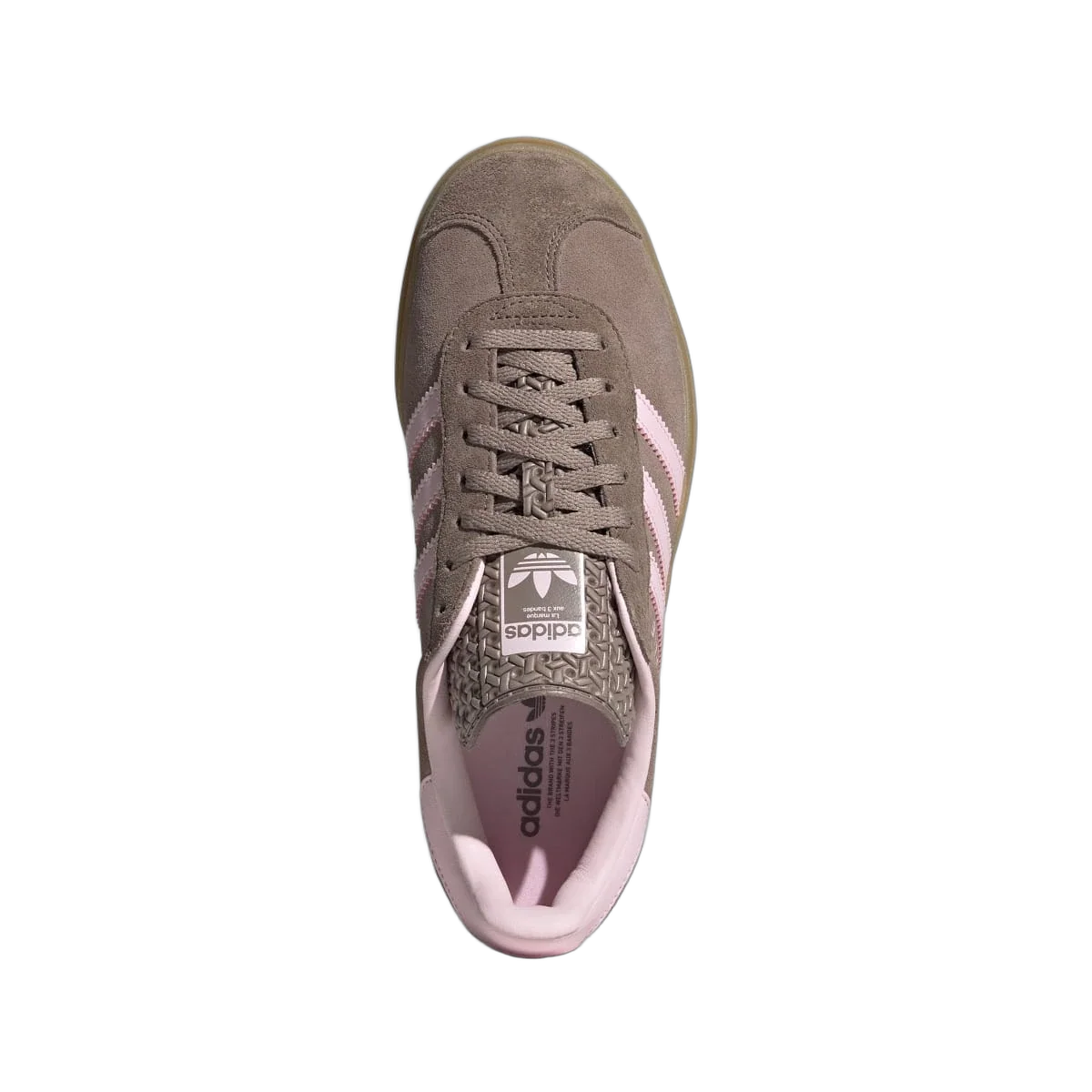 Overkicks - Adidas Gazelle Bold Trace Brown Clear Pink (Womens) (JQ6436) - vista trasera